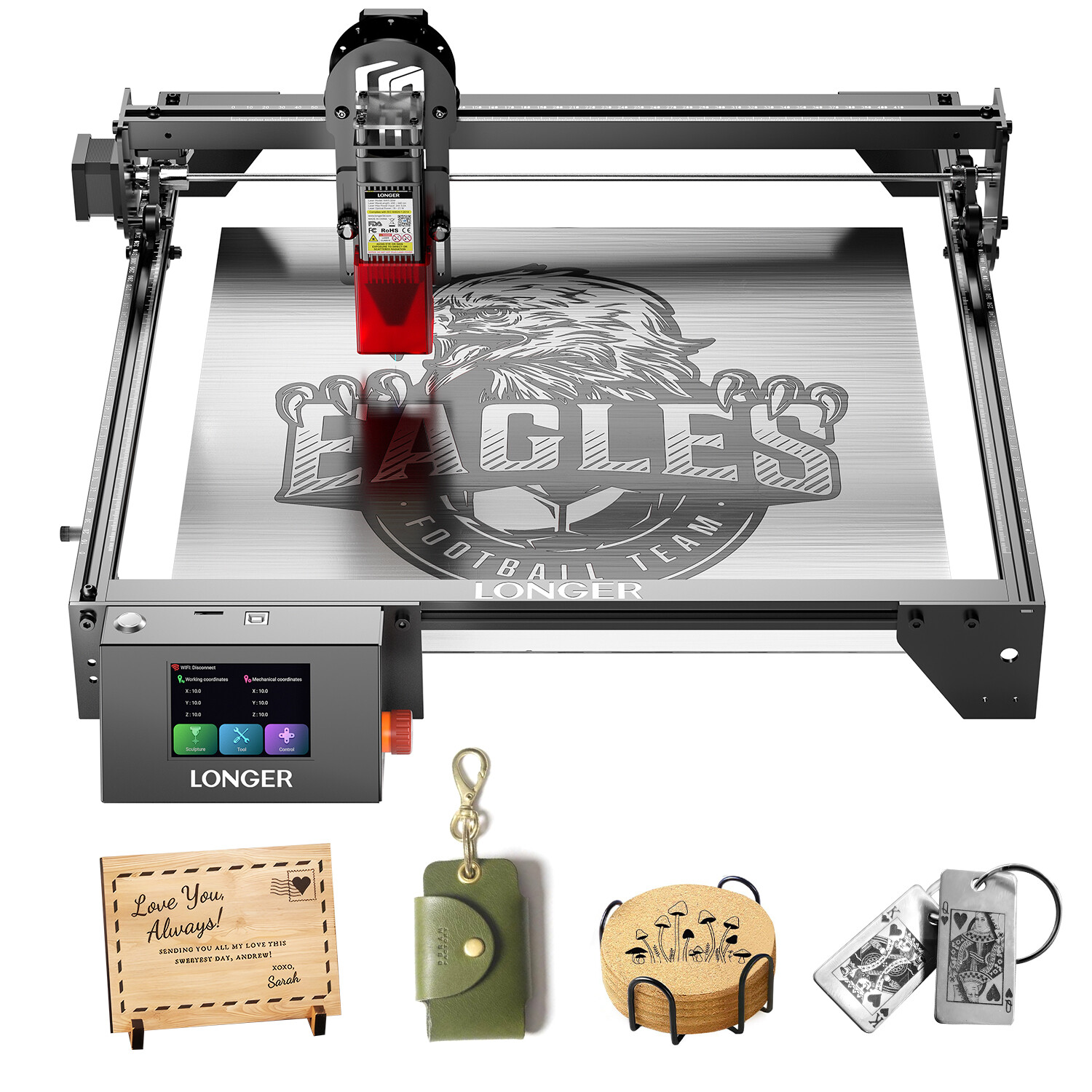 Longer RAY5 10W Laser Engraver, Laser Cutter, High speed up to 24,000 mm/min?