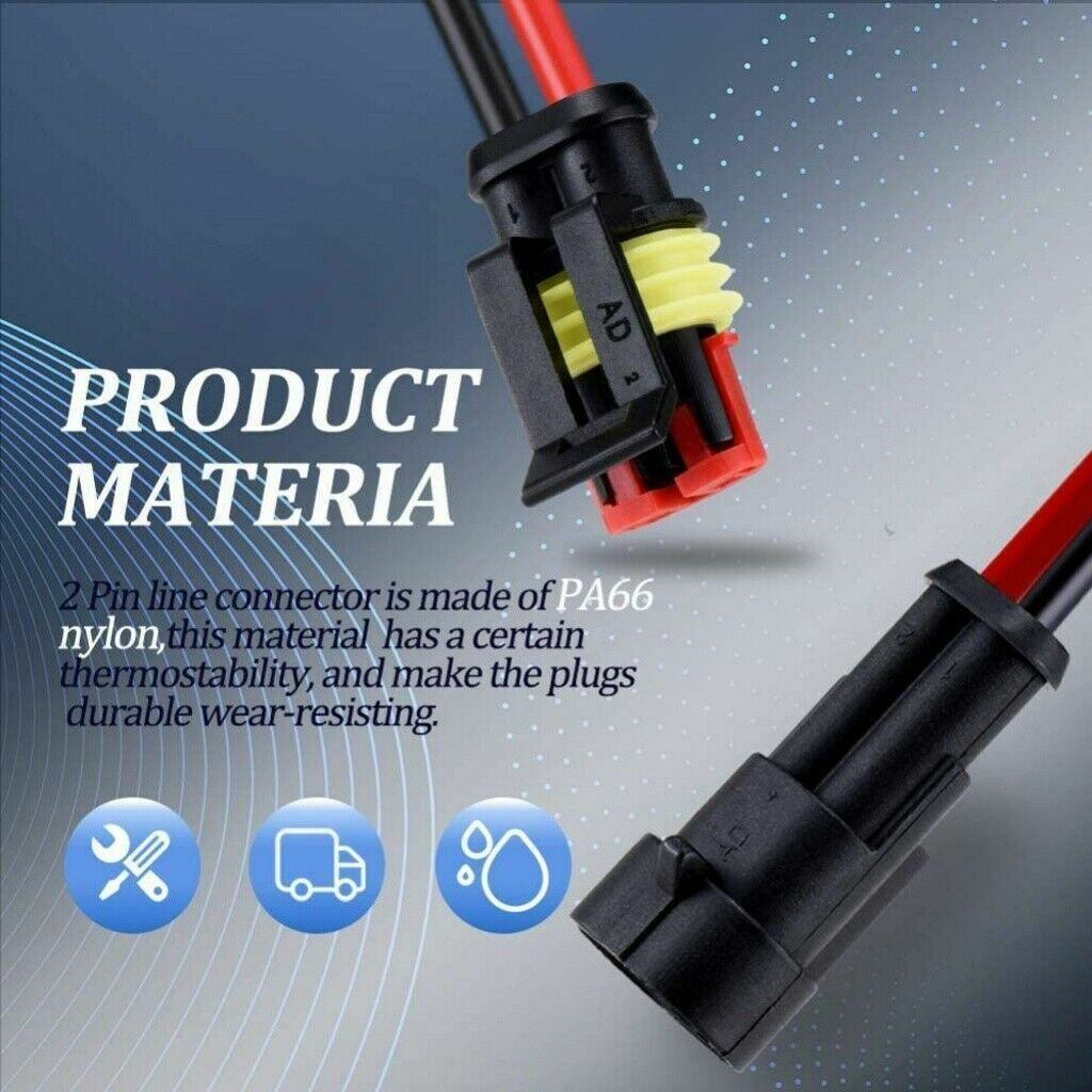 5/10 Sets Car Automotive Waterproof Electrical Wire Connector Plug 2/3/4/5/6 Pin