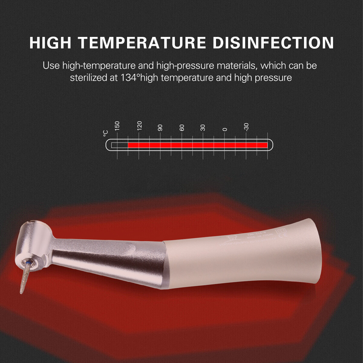 FDA FDA Dental Slow Low Speed Contra Angle Handpiece Fit FG 1.6mm Burs