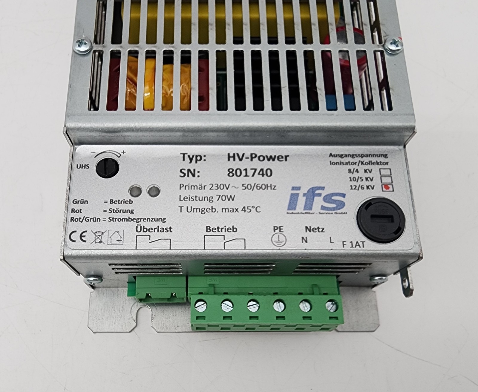 IFS IFEZ245 HV-POWER (12/6 Kv) Electrostatic High Voltage Ionizer Module *NDA*