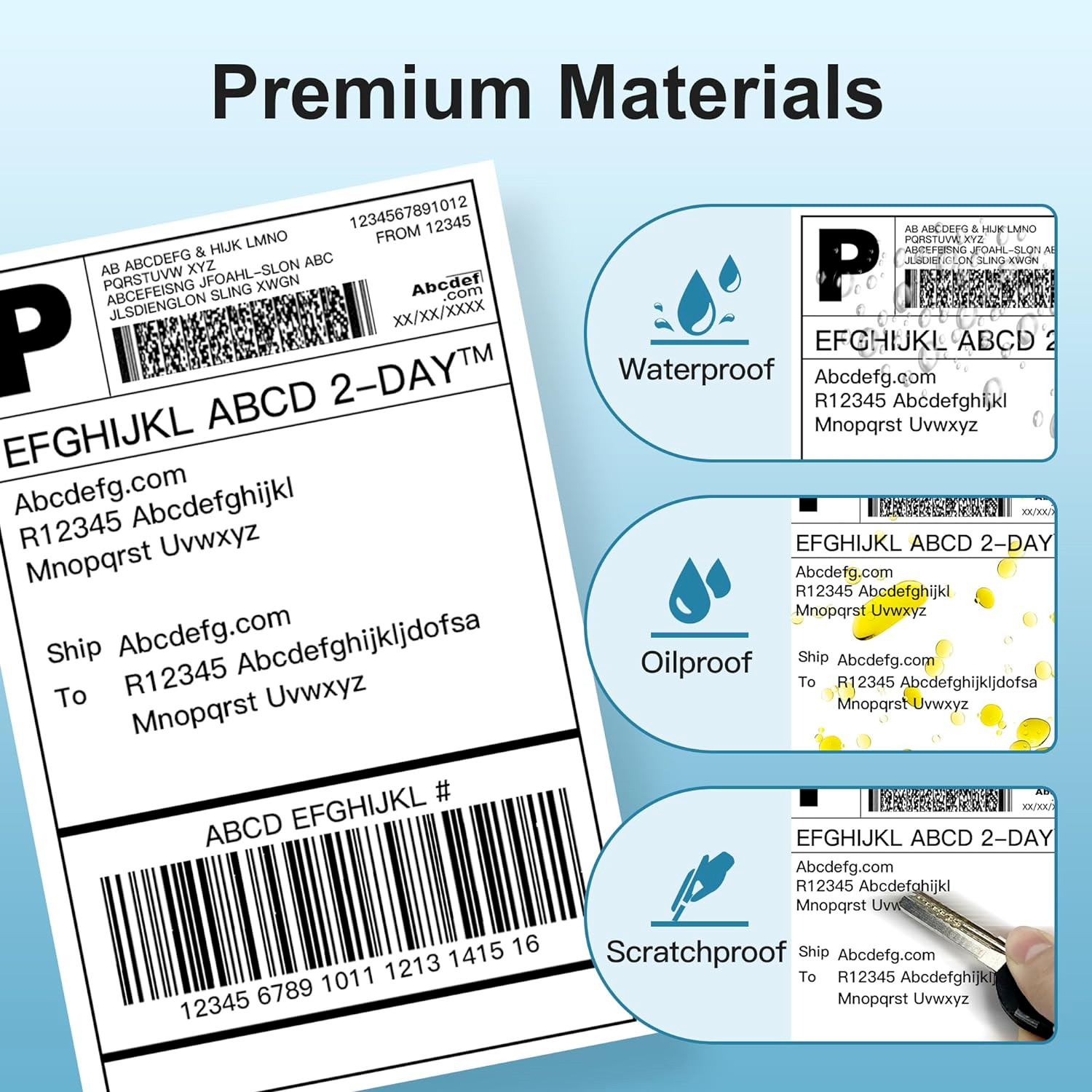 4×6 Thermal Direct Shipping Label Compatible with MUNBYN, Rollo, IDPRT SP420,