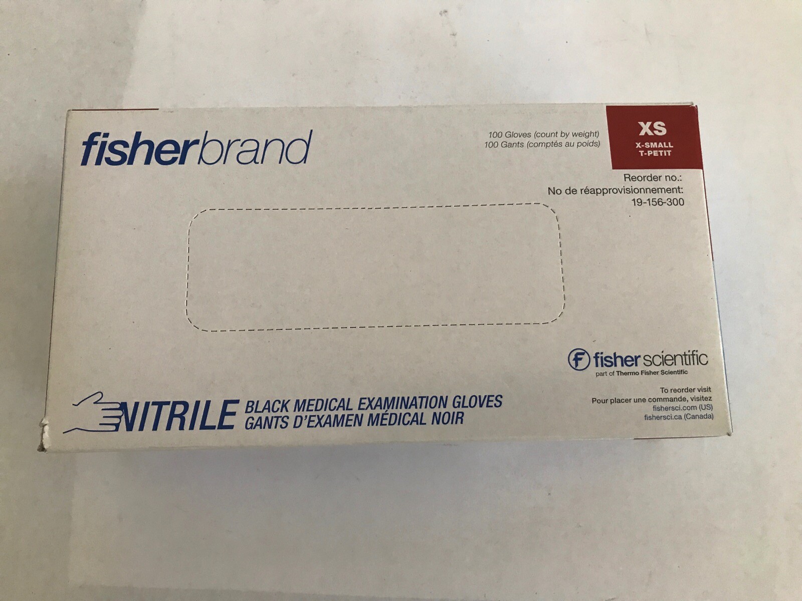 (100/Pk) FISHERBRAND Disposable Nitrile Exam Gloves – Size XSmall – Blue Color