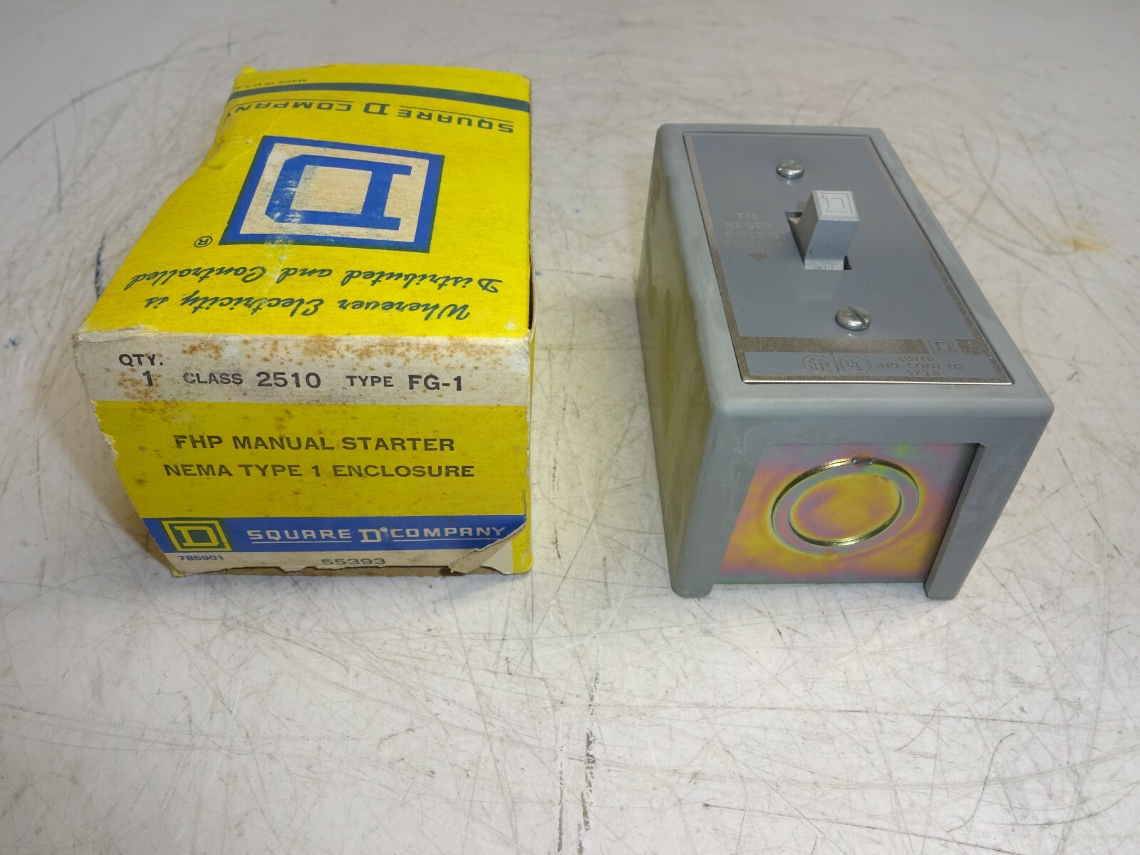 SQUARE D 2501 FG-1 MANUAL STARTER
