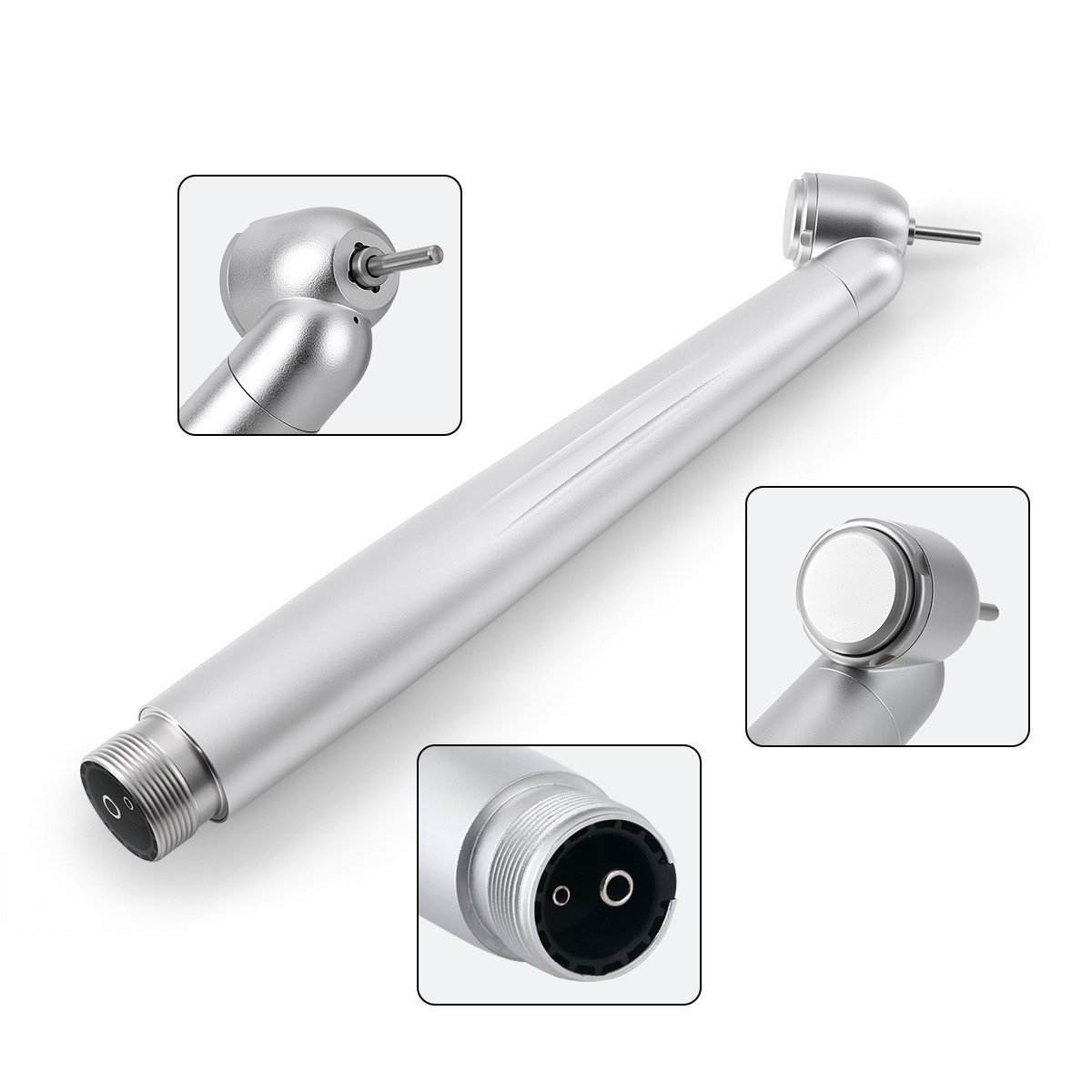 10X Dental 45Degree Push Button High Speed Handpiece Single Water Spray 2Holes