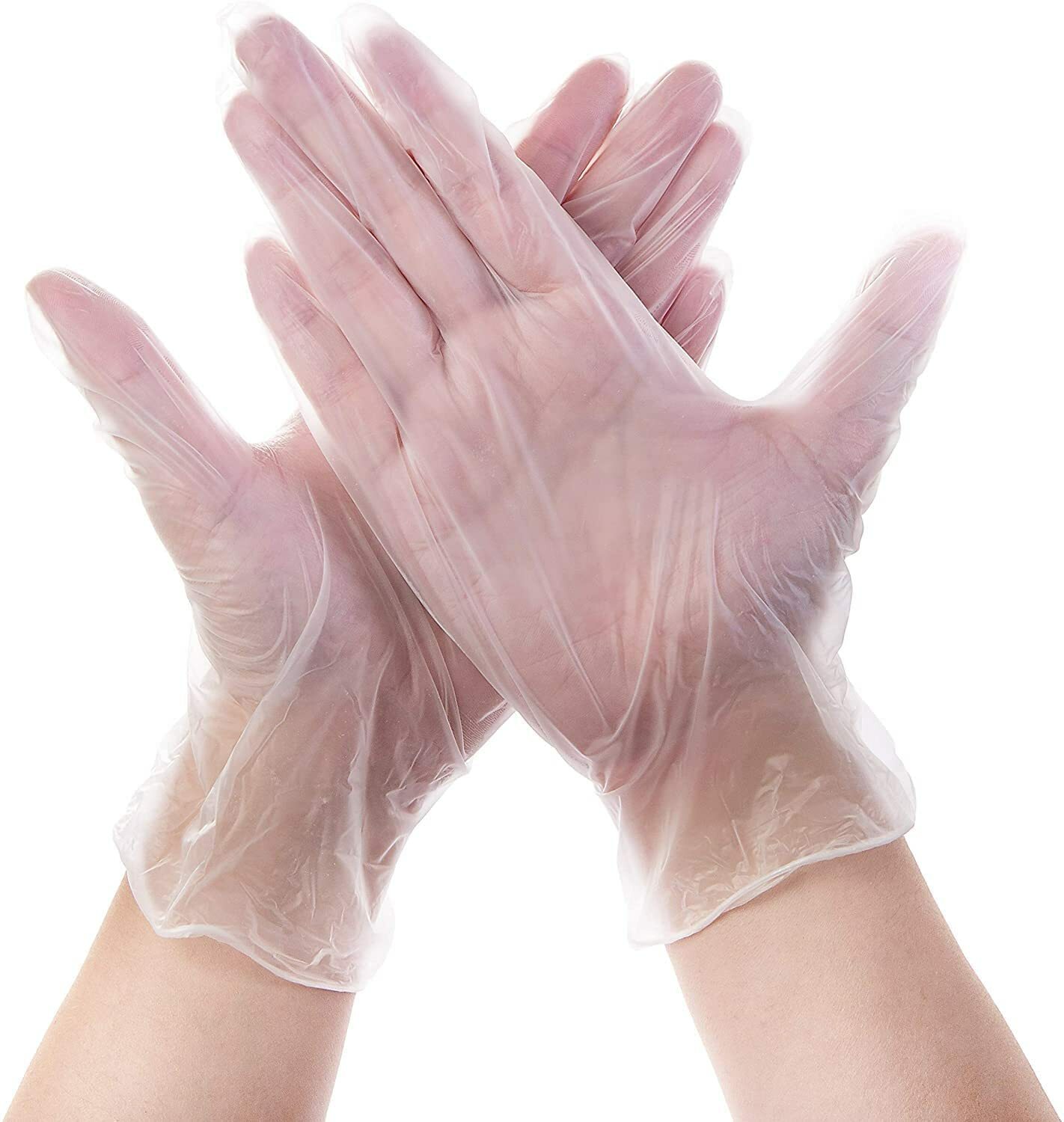 Basic Vinyl Gloves,Size S M L XL ,QTY 10-2000PCS**Buy One, Get One at 50% Off!