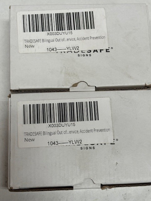 60 – TRADESAFE Safety OUT OF SERVICE Tags Zip Ties Included *