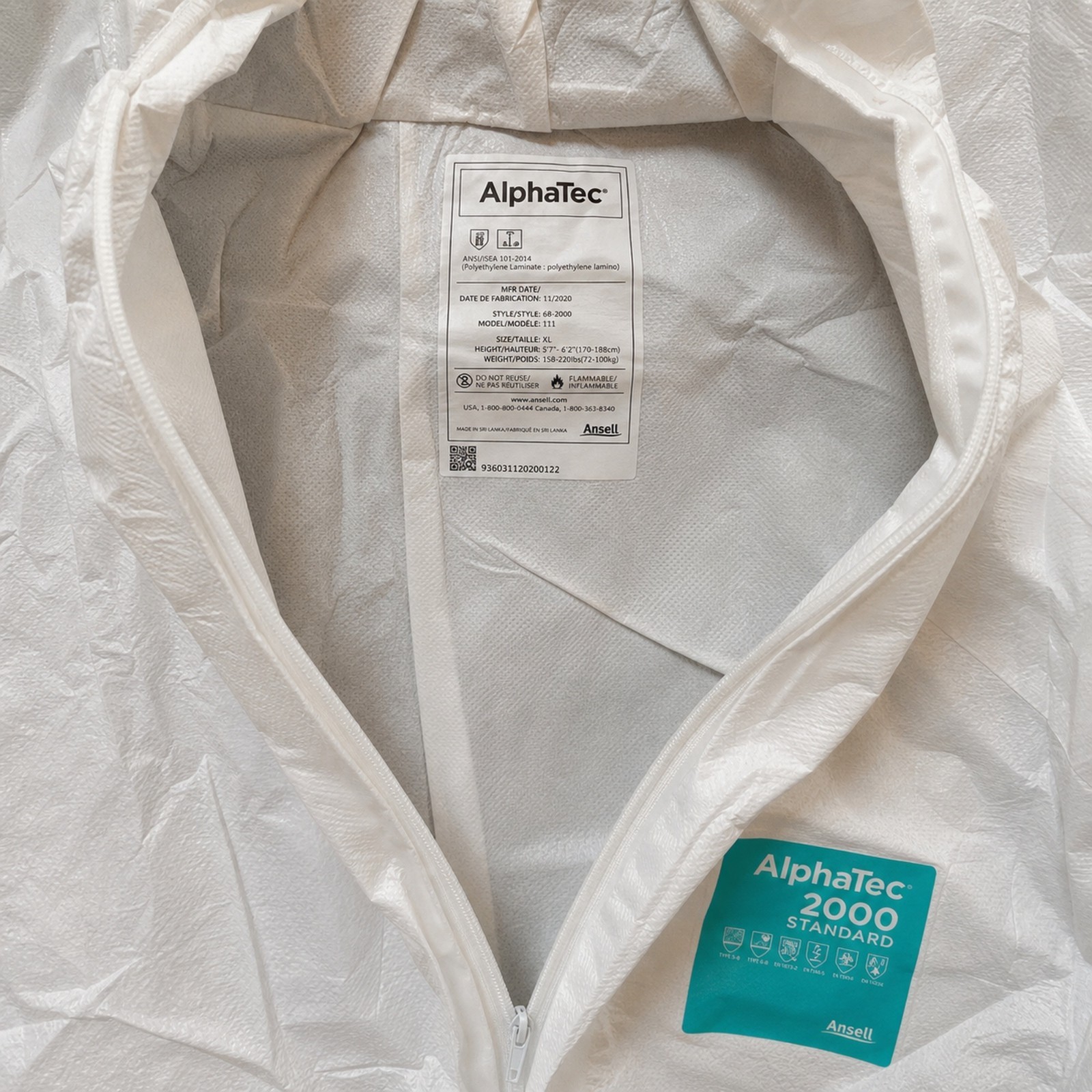 HAZMAT SUIT COVERALL cheaper than DUPONT TYVEK 400 3M ALL SIZES☣️☢️?