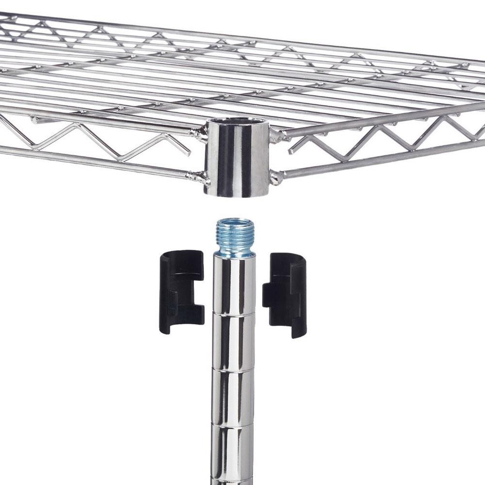 5 Tier Multicolor Wire Shelving Rack Metal Shelf Adjustable Unit Kitchen Storage