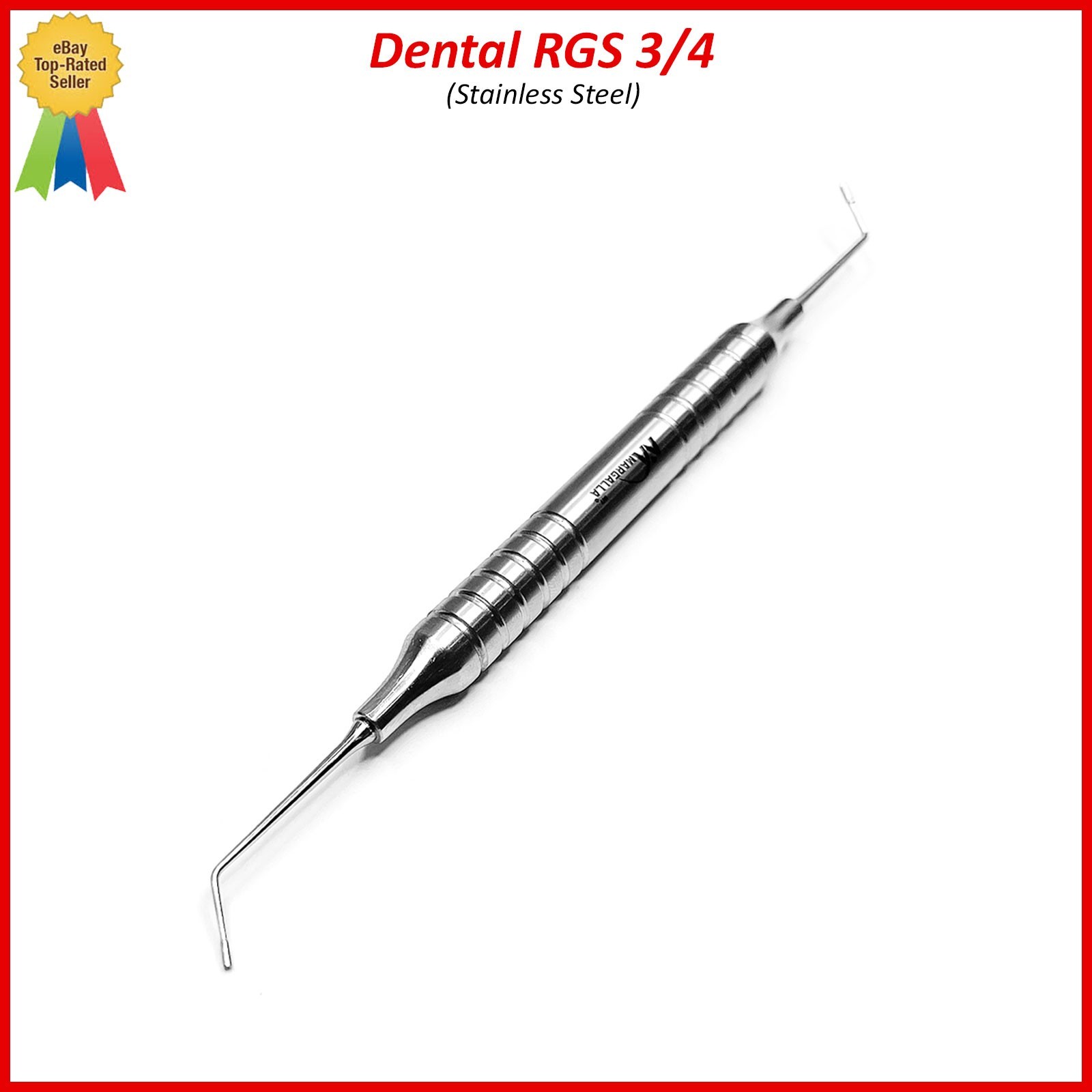 Dental Instrument RGS 3/4 Hollow Handle Depth Dimensions for Restorations