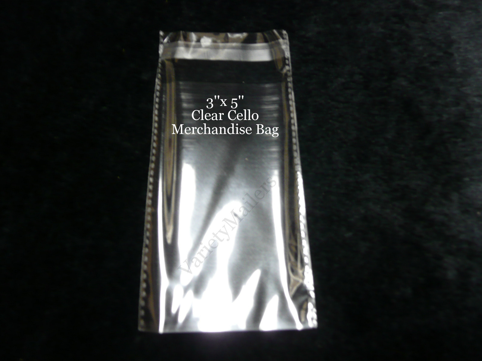 100 Small Reclosable Cello Merchandise Bags 3×5 Clear 1.5 Mil Self-Sealing Bags