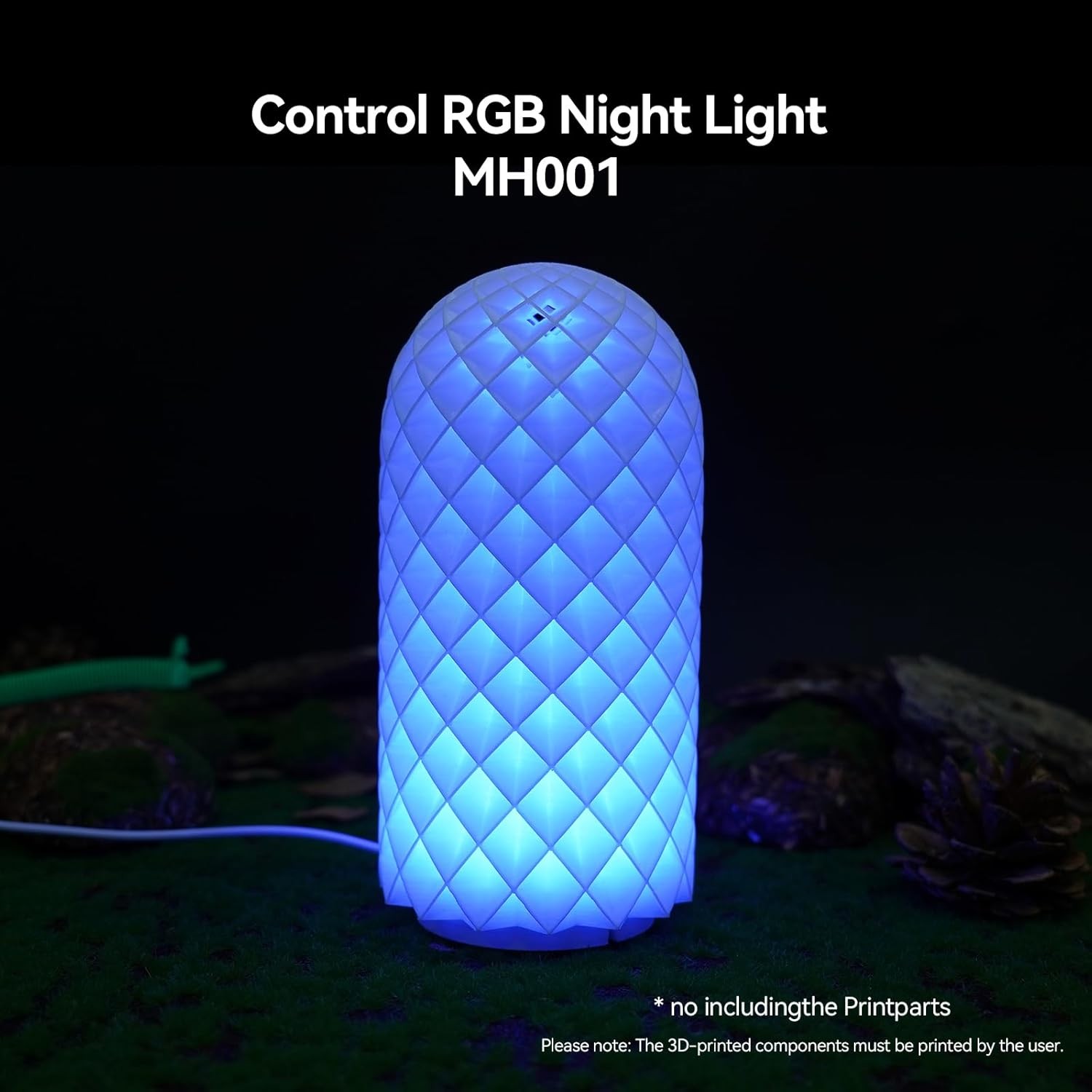 3PCS Remote Control RGB LED Lamp Kit 001 for Bambu Lab Multicolor