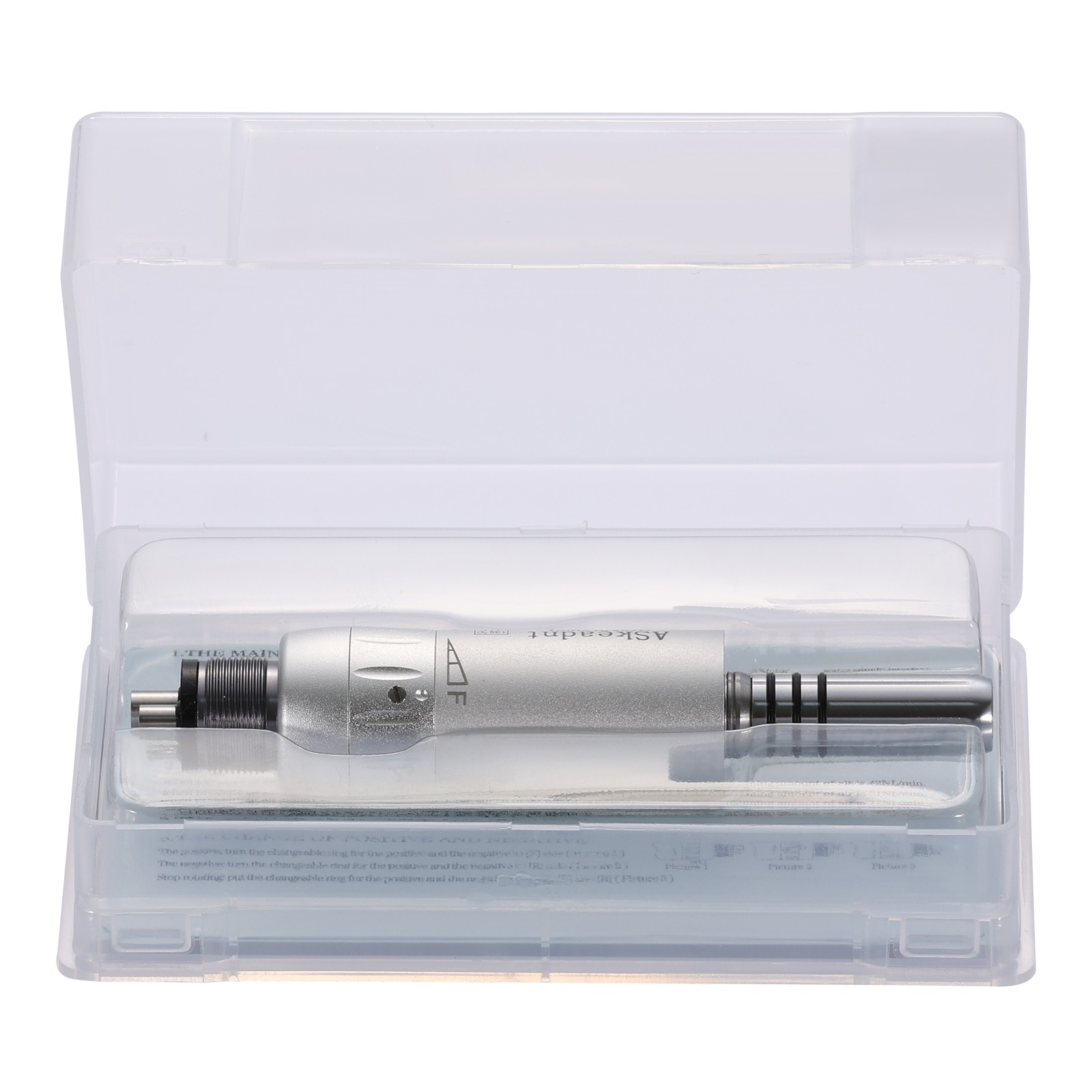 ASkeadnt Dental Inner Channel Slow Low Speed Air Motor Handpiece 4 Hole E-type