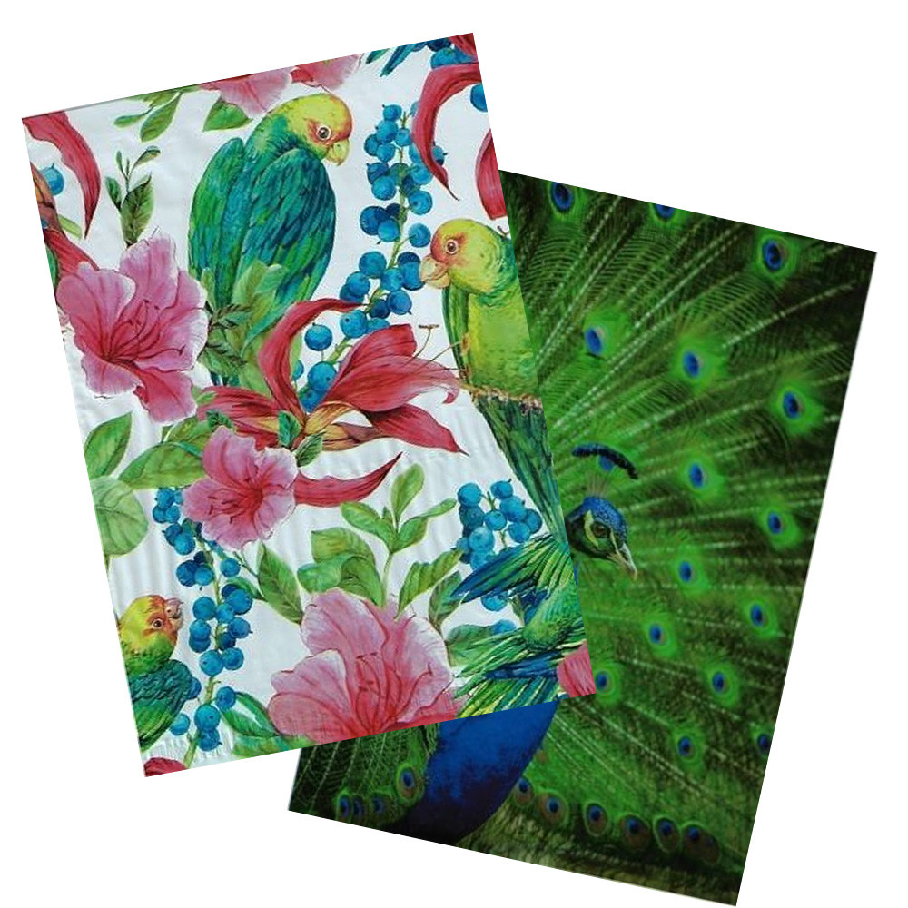10×13″ Peacock and Parrots Combo Pack, Quality Bird Designer Mailer Shipping Bag
