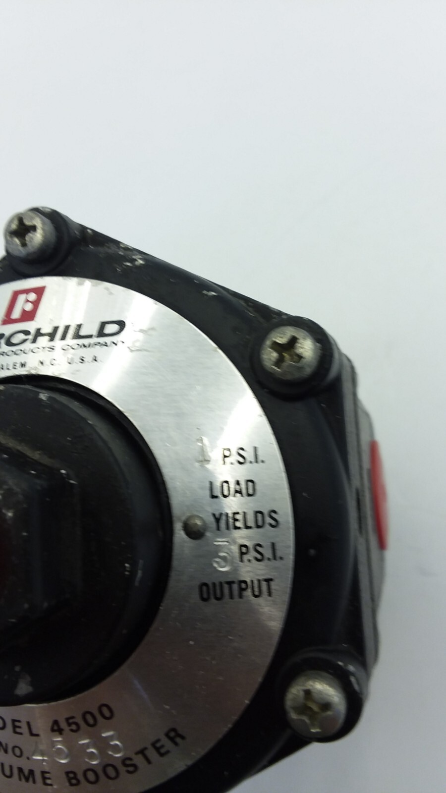 FAIRCHILD 4533 AIR VOLUME BOOSTER 1) 1/2 & 2) 5/8 THREADED PORTS