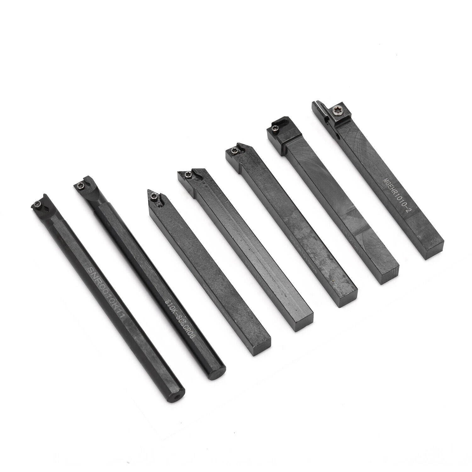 3/8 ” 10mm Shank Indexable Carbide Lathe Turning Insert Tool Holder 21PCS