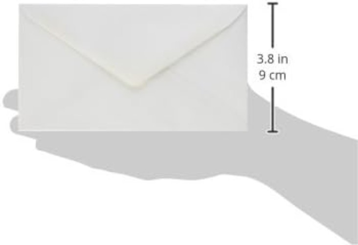 6 3/4 Inch White Gummed Flap Security Envelopes – 100 Count for Professionals