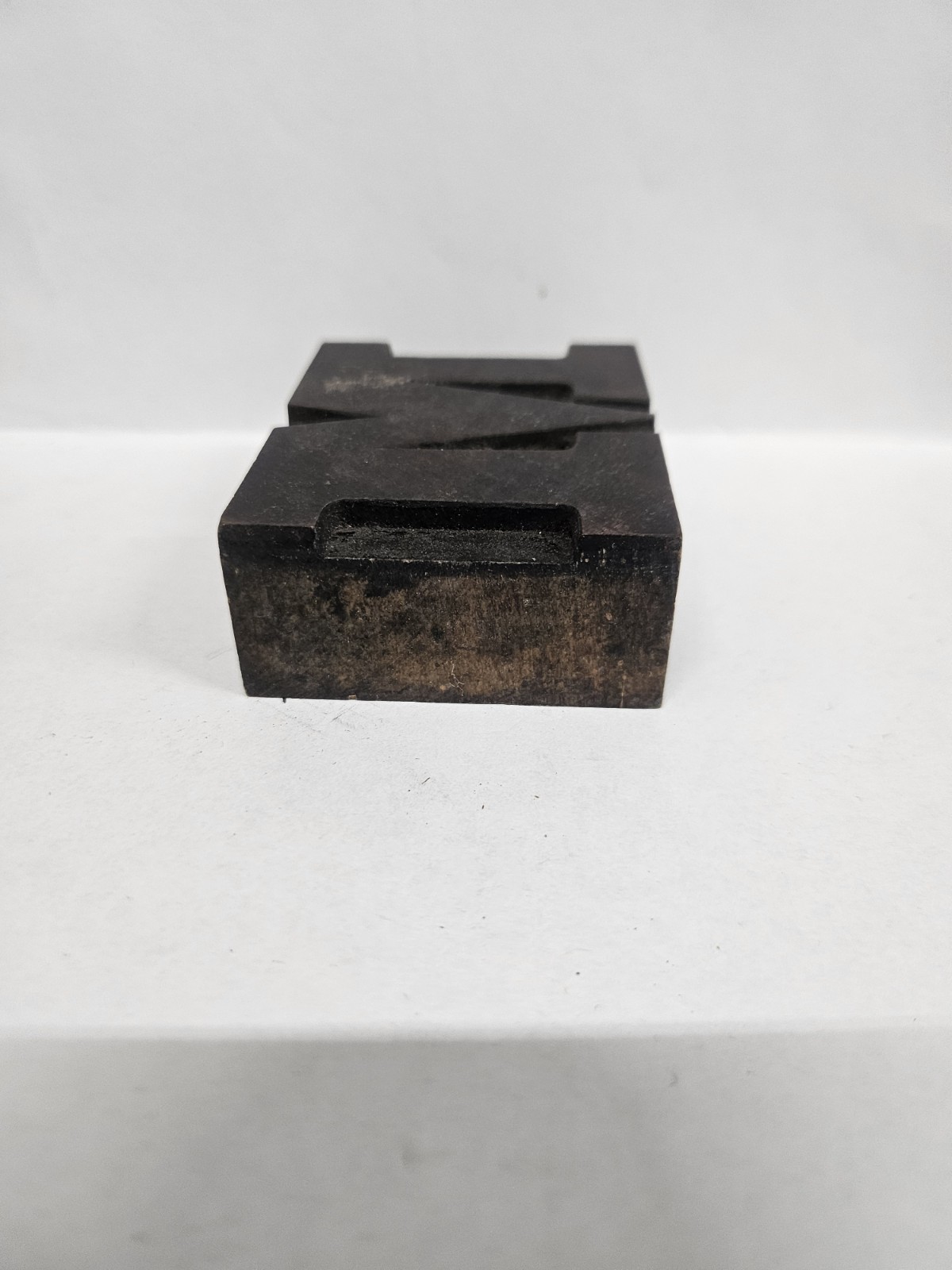 Antique Wood Letterpress Letter M Type Print Block – 2.5′ x 2″