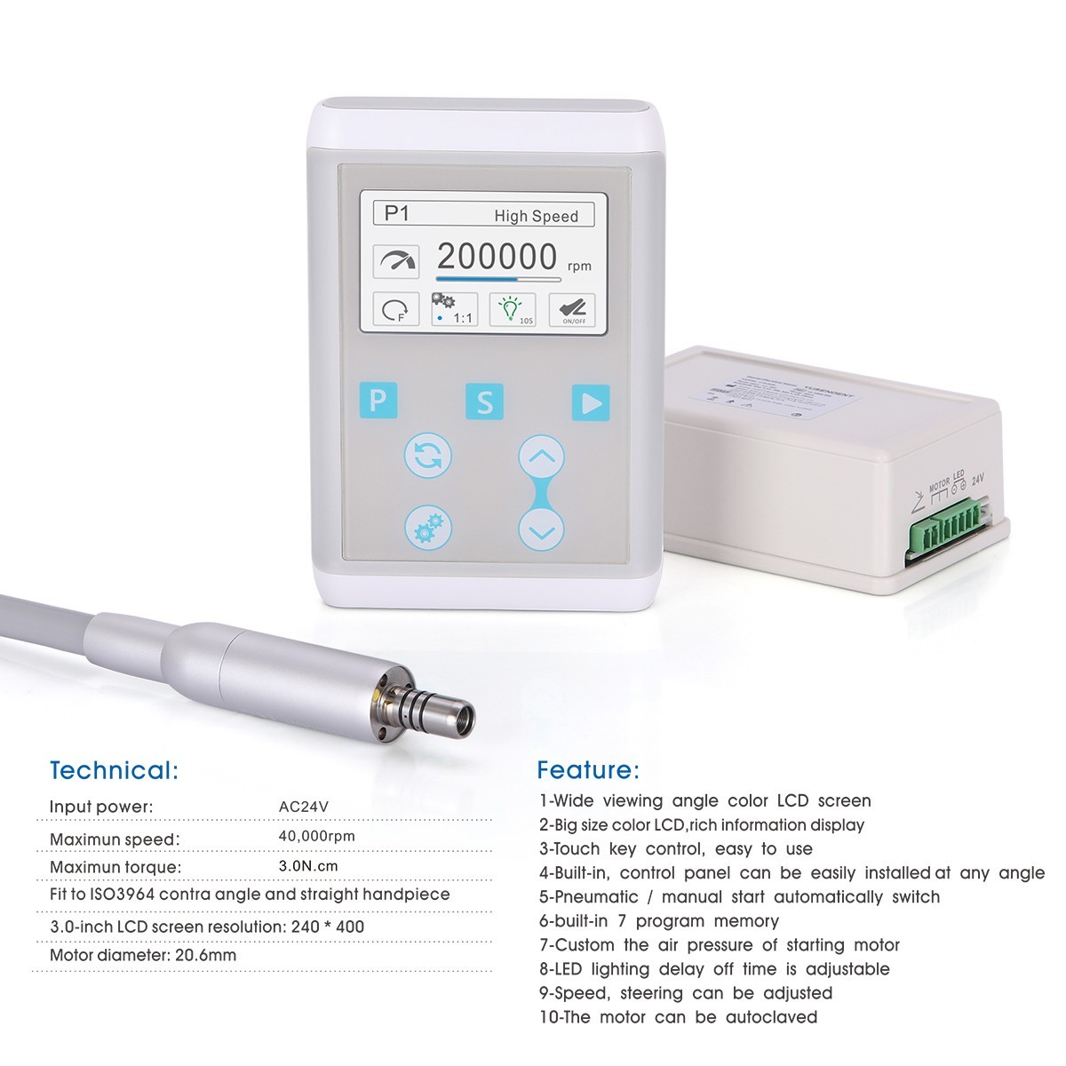 Woodpecker Dental Air Water Quick Connector For Ultrasonic Scalers Water Hose
