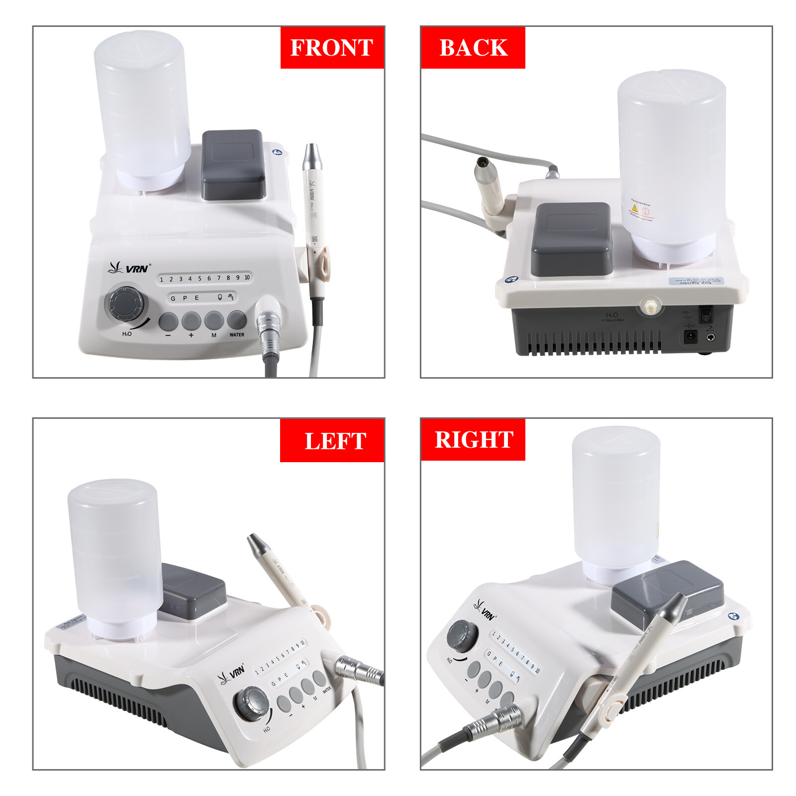Auto Water Supply Dental Ultrasonic Piezo Scaler LED Handpiece Wireless Control