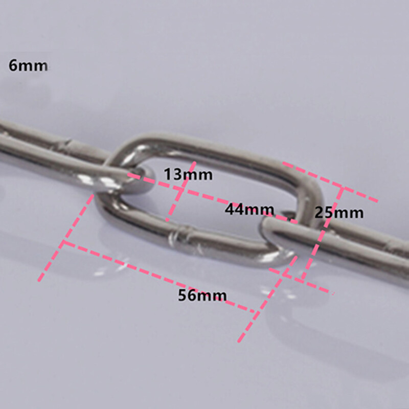 304 Stainless Steel Chain, Long And Short Ring, Safe Load-bearing 0.08kg-1.2kg