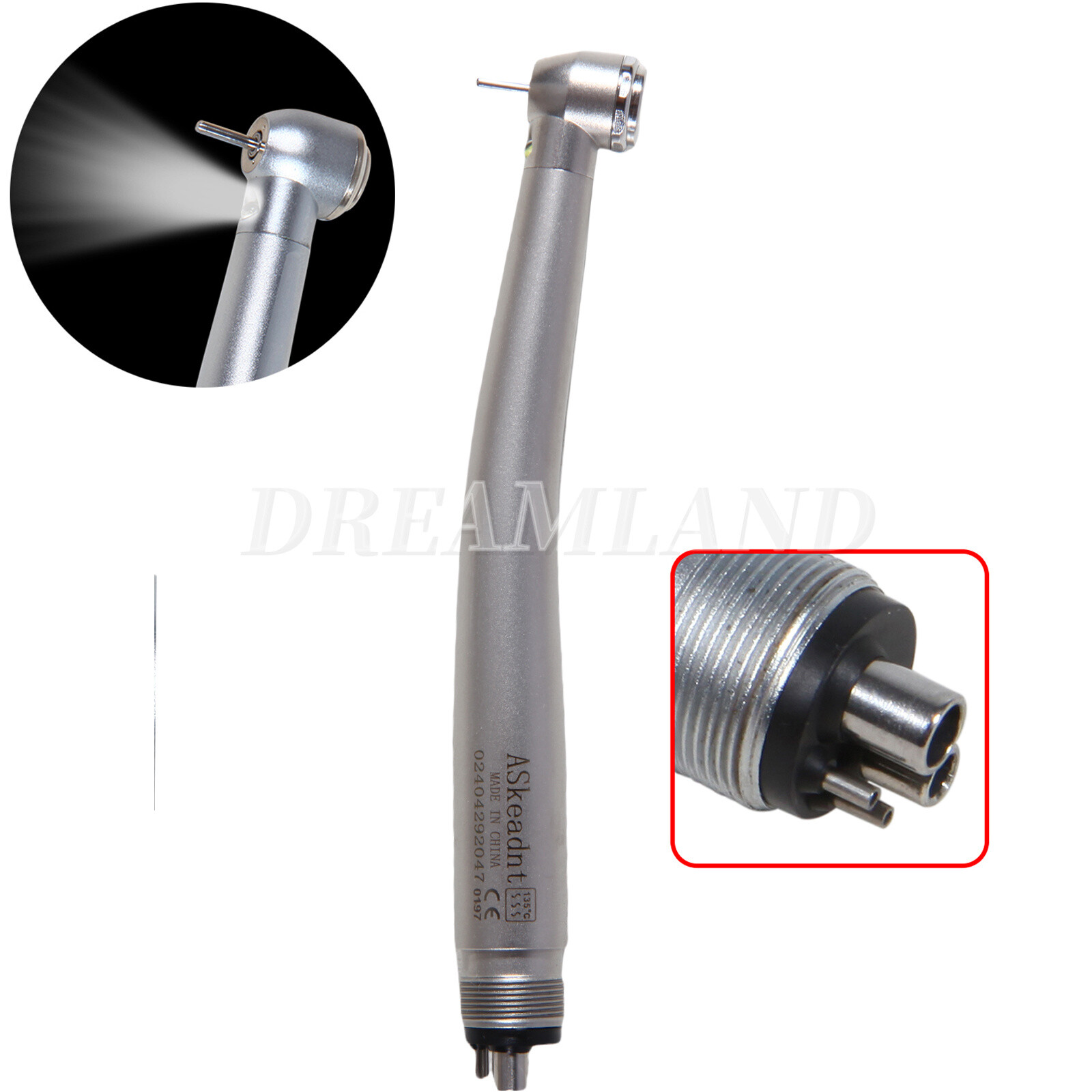 10 Dental PANA Max High Speed LED Handpieces NSK Type Internal Triple Spray Push