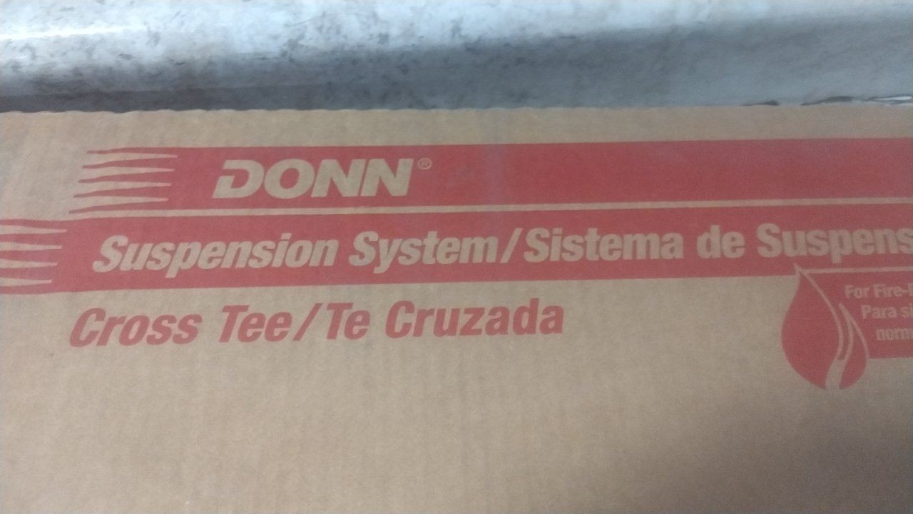 Donn DX/DXL216 60 Pk 2 Ft x 1 in White Galvanized Steel Cross Tee (BW)