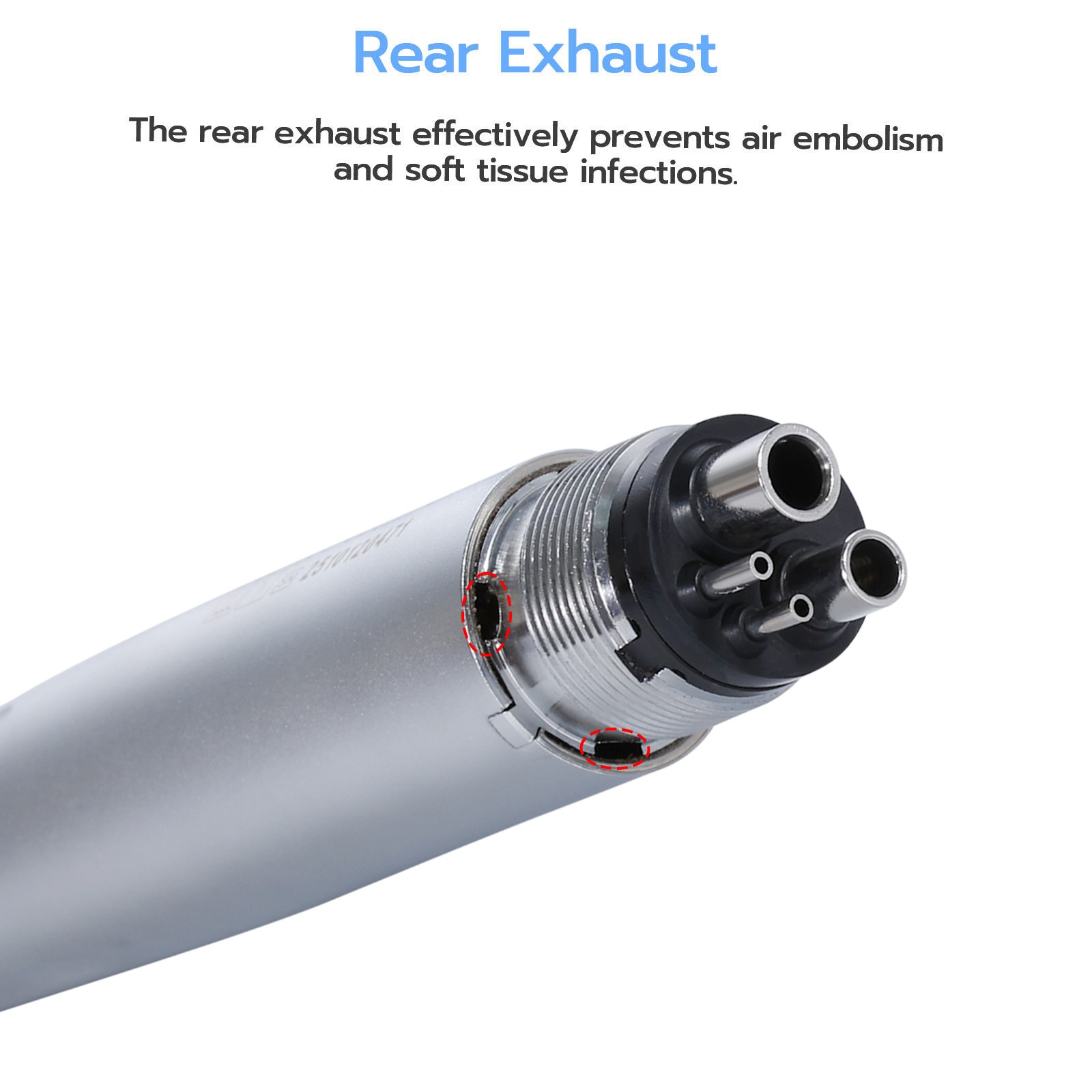 Dental Surgical 45° High Speed Handpiece Push Button Single Water Spray 4HOLE