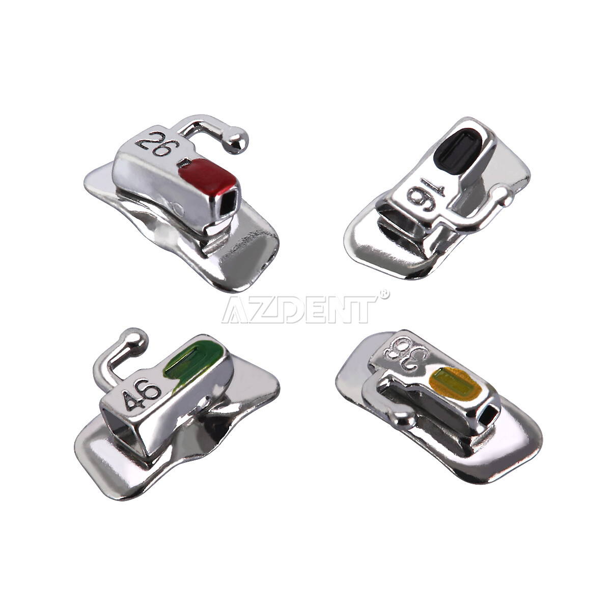 AZDENT Dental Ortho Buccal Tubes 1st Molar MBT 0.022 Bondable Non-Convertible