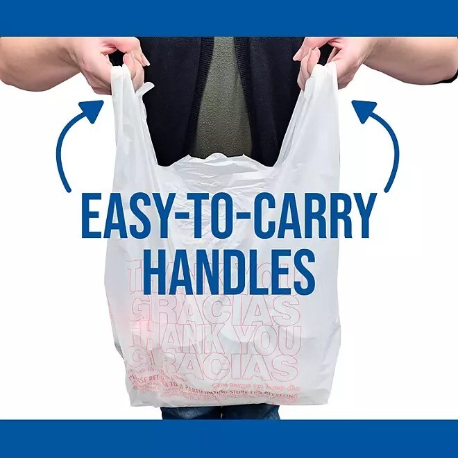 T-Shirt Carry-Out Bags 11.5″ x 6.5″ x 22″ (1,000 ct)
