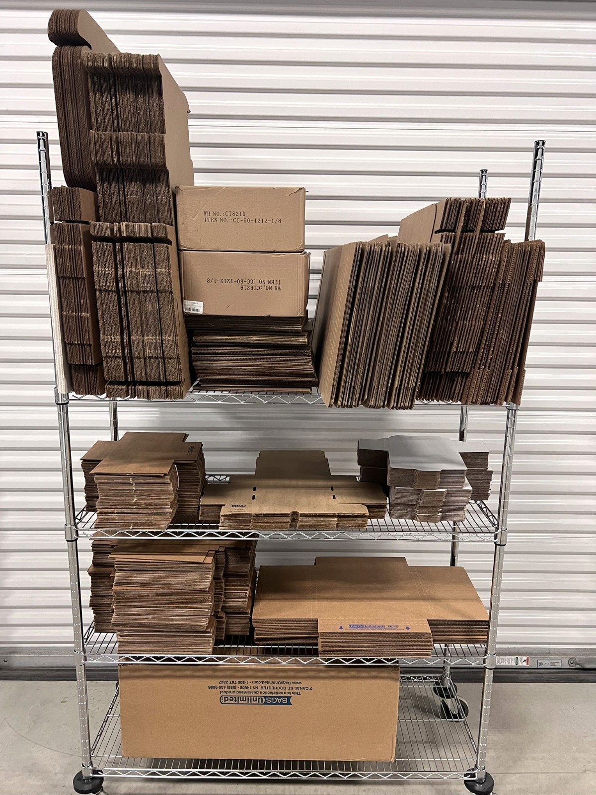 Lot of NEW “Bags Unlimited” Vinyl Record Mailer Boxes plus Shipping Fillers
