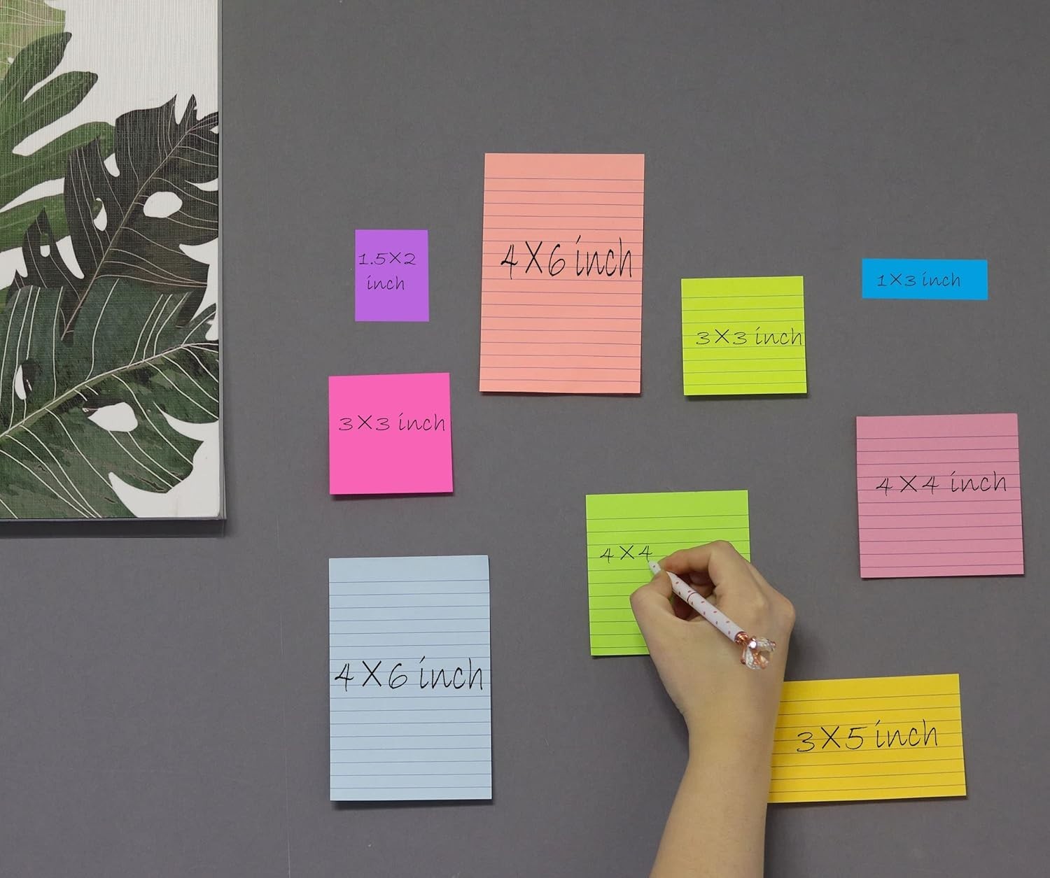 Bright 1.5×2 Inch Sticky Notes – 24 Pads, 8 Colors for School, Home & Office Use