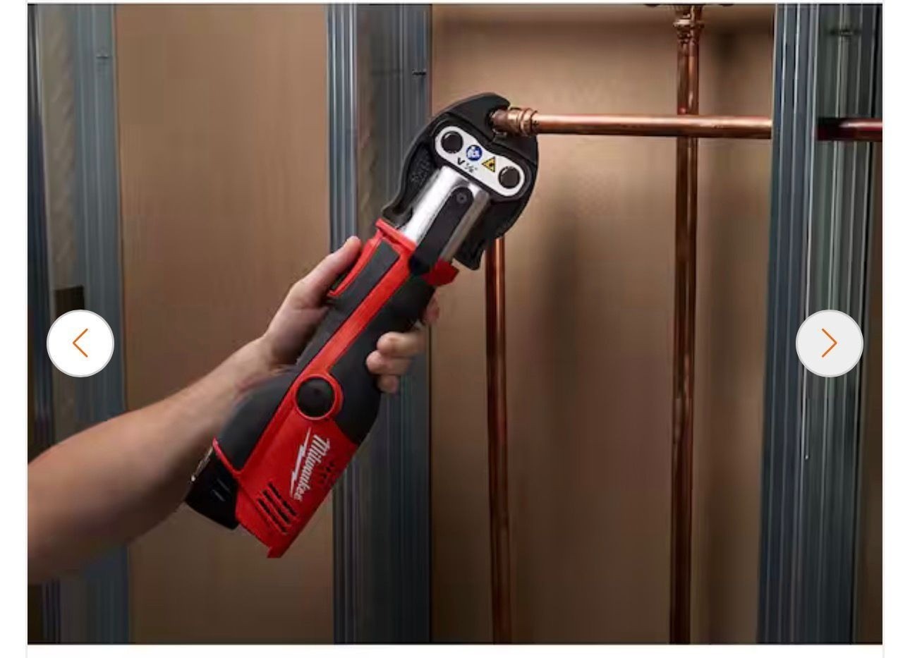 Milwaukee 1 1/4″ In CTS-V Press Jaw for M12 FORCELOGIC 49-16-2453