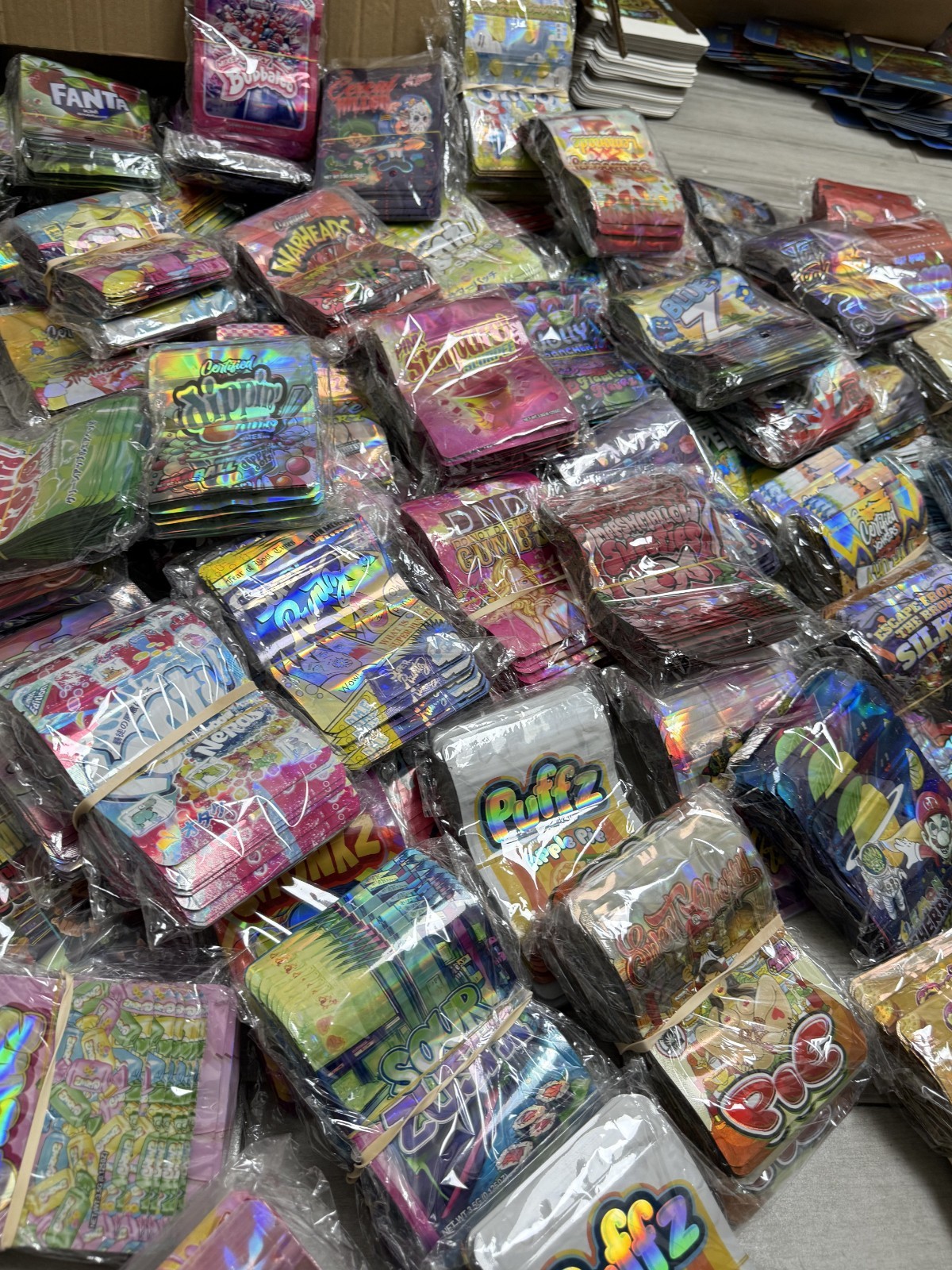 3.5g Mylar Bags ZA with Design Packs Smell Proof Packaging 50pk