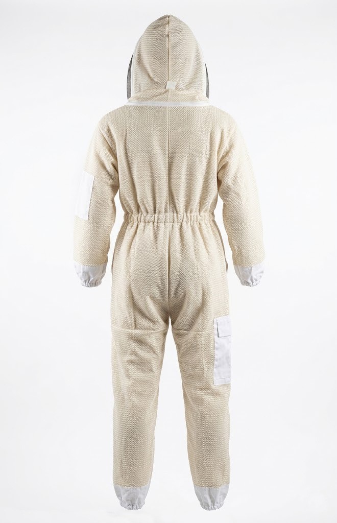 Beekeeping Suit Unisex 3 Layers Ventilated White – LARGE SIZE