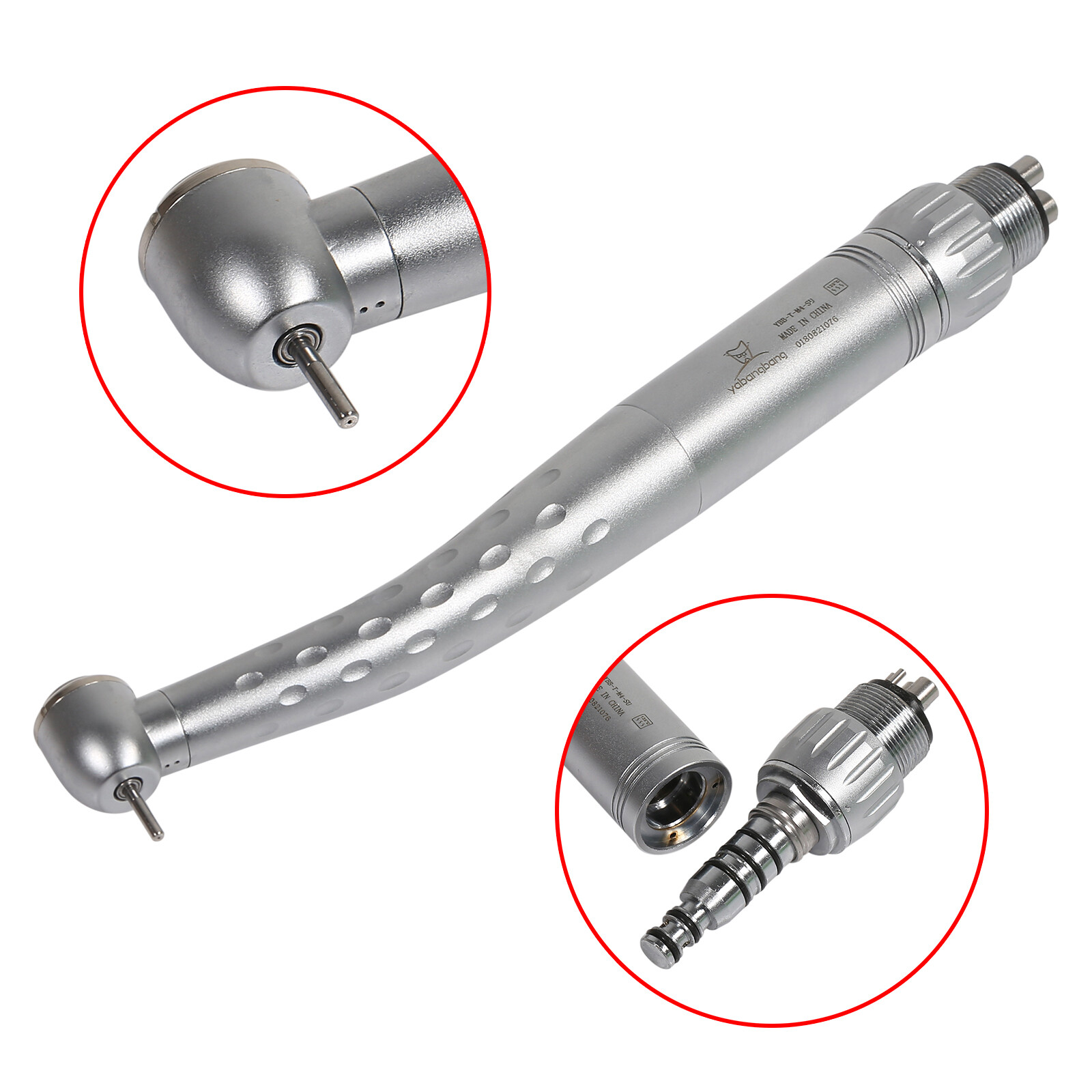 1-5pcs Yabangbang Dental High Speed Handpiece GD4 /4Hole Quick Coupler Swivel M4