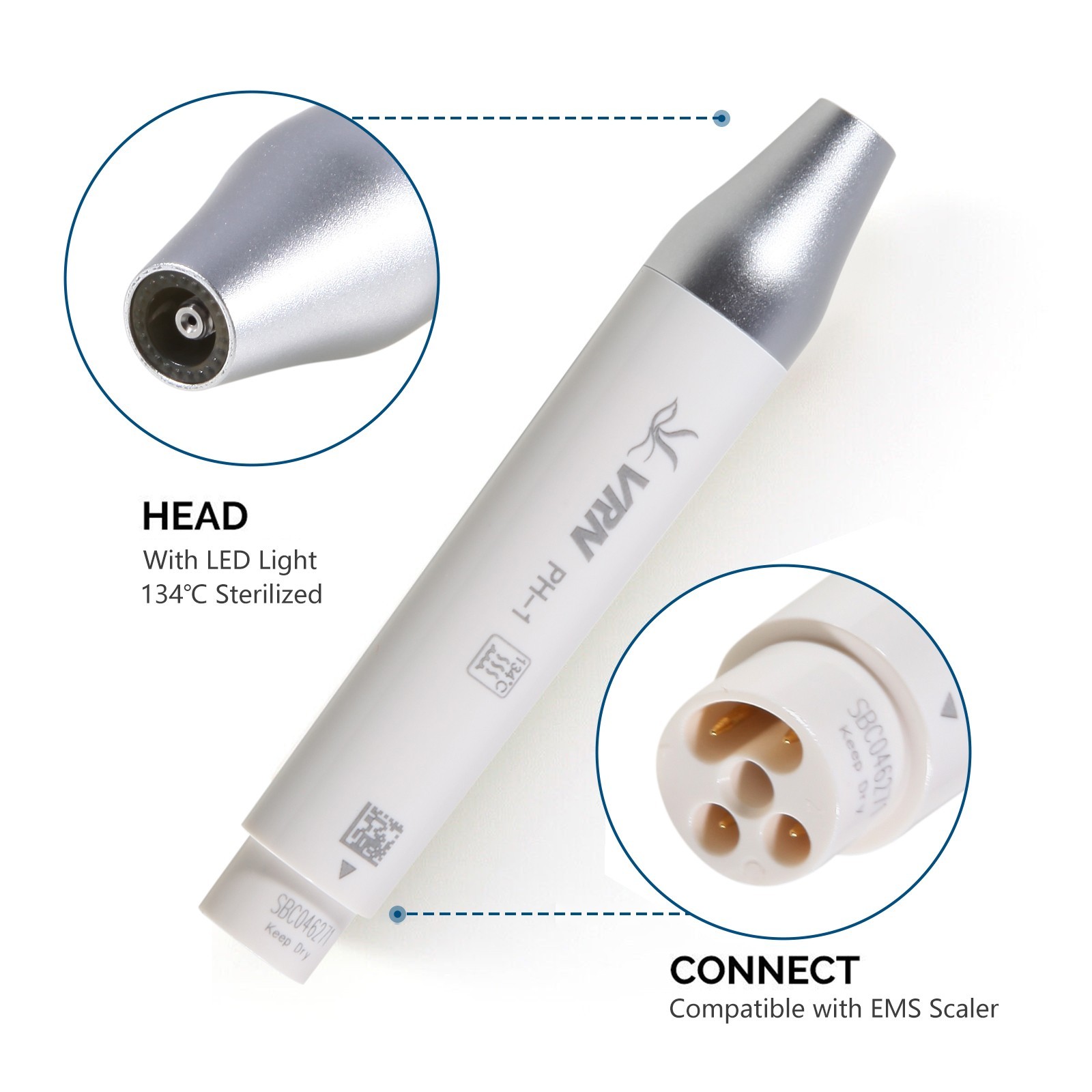 VRN Dental Ultrasonic Piezo Scaler W/ LED Handpiece Auto Water Supply System US