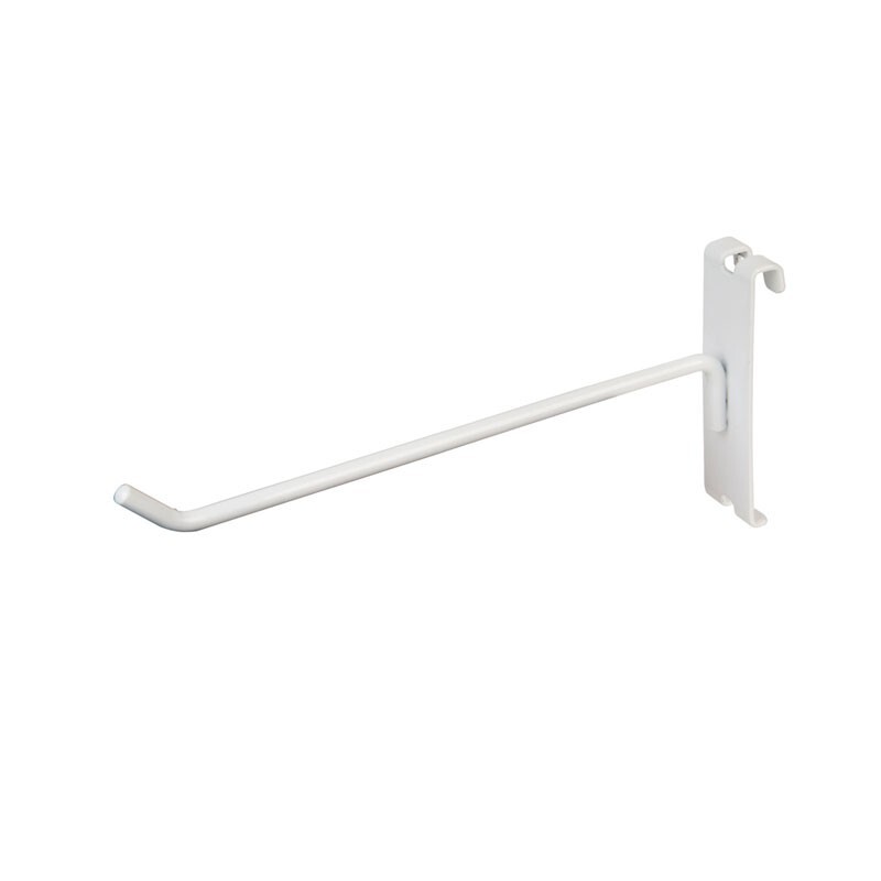Gridwall Hooks: 1″, 2″, 4″, 6″, 8″, 10″, 12″ – Black, White, Chrome – FREE SHIP!