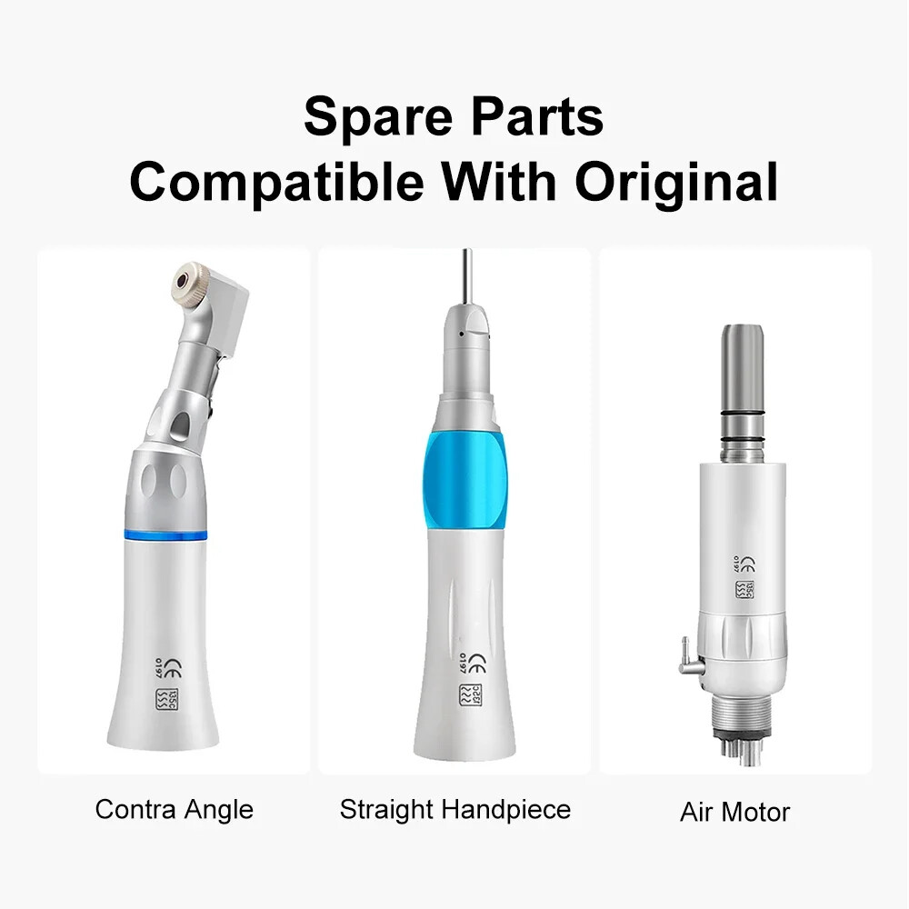 Dental High/Low Speed Handpiece Kit 2/4Hole 203C Contra Angle Straight Handpiece