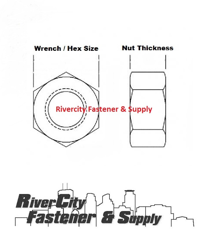 (10) 1/2-20 Aluminum Hex Nuts 1/2×20 Nut 1/2*20 Nut 1/2 x Fine Thread