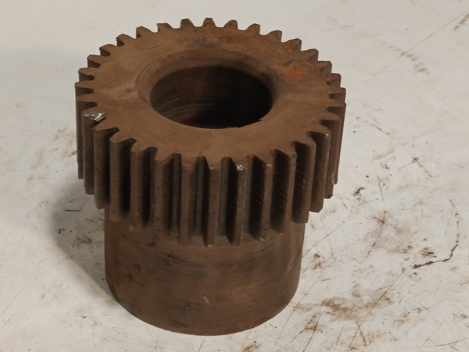 Unbranded Spur Gear Hub 1.960in ID 4.377in OD Steel Machine Gear as shown