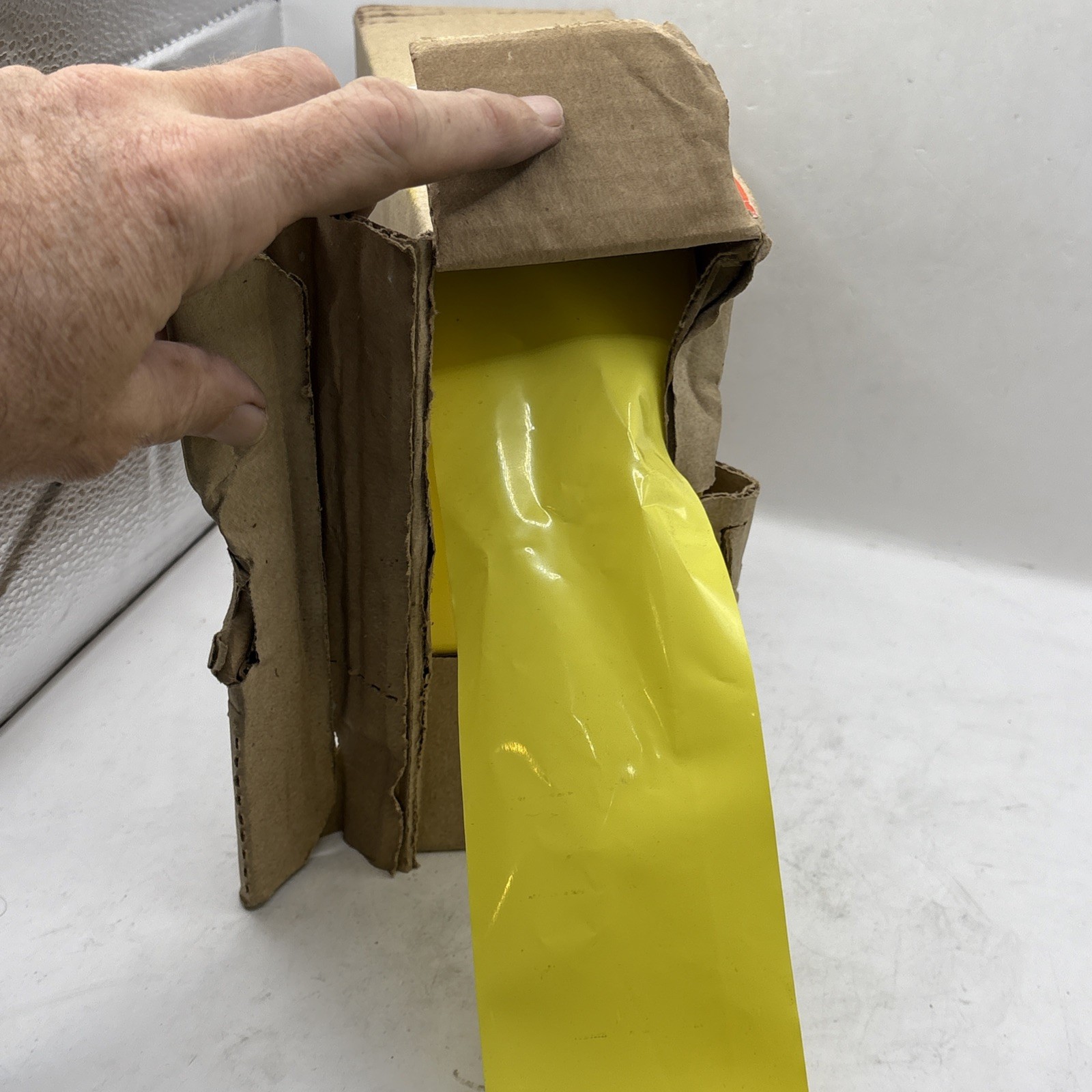 Uline 3” Barricade Caution Tape S-2744 Open Box With Approximately 700 Feet