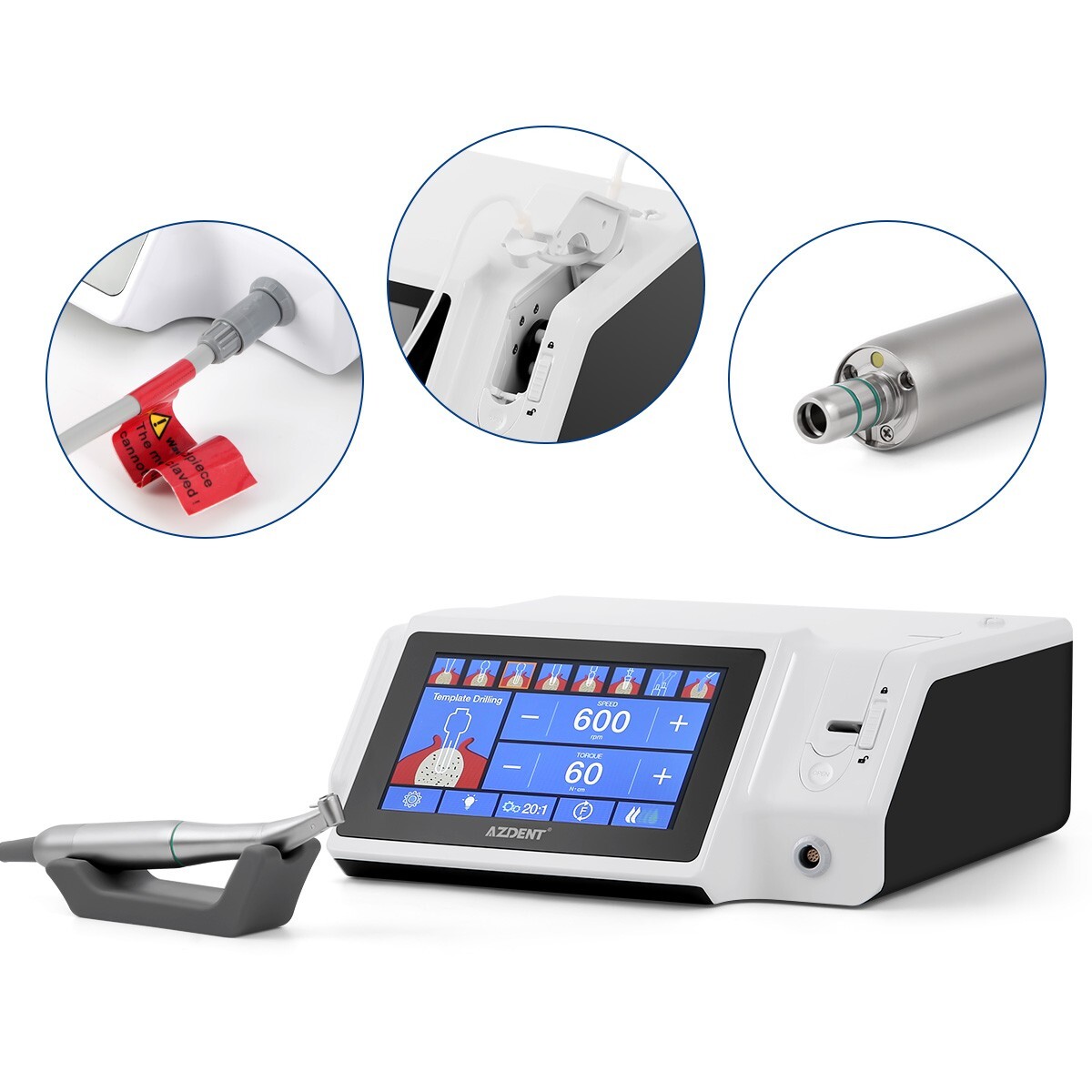 Dental LED Implant Motor Brushless System /Mobile Trolley Cart Auto Water Supply