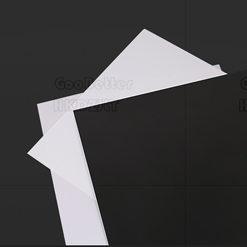PVC Plastic Sheet Thin Slice White Black Thick 0.2 mm 0.3 mm – 2 mm A3 A4 A5