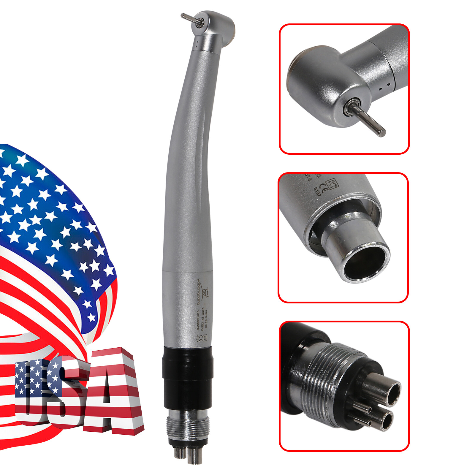 10* YABANGBANG Dental High Speed Handpiece with 4 Hole Quick Coupler Coupling