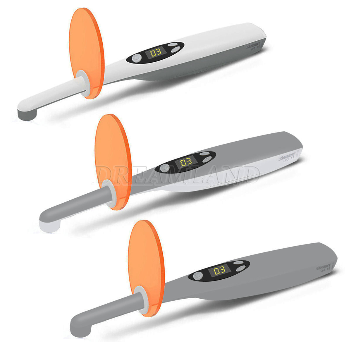 Lámpara de curado con luz LED curado dental Resina compuesta inalámbrica LV3