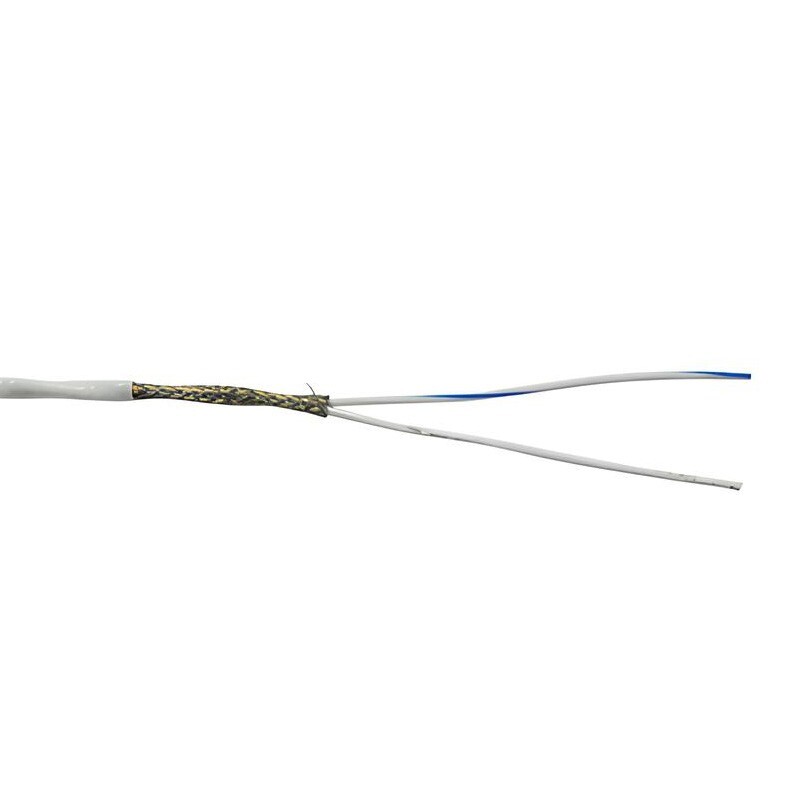 100′ M27500-22TG2T14 22 AWG 2 Conductor TG-14 Mil-Spec Cable 150°C White 600V