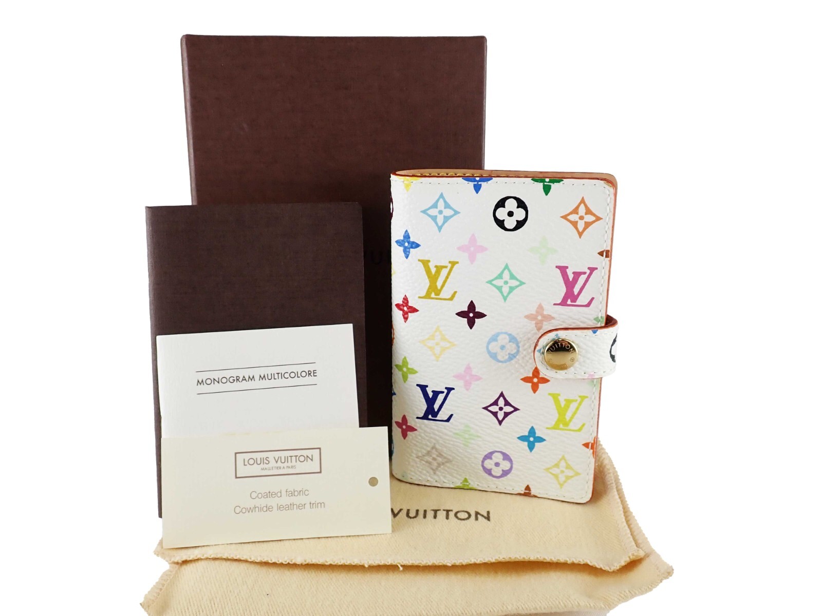 Louis Vuitton Monogram Multicolor Carnet De Val M92653 Compact Notebook Cover
