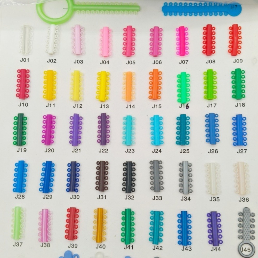 1000Pcs/Pack Dental Orthodontic Elastics Rubber Bands Ligature Ties 48 Colors