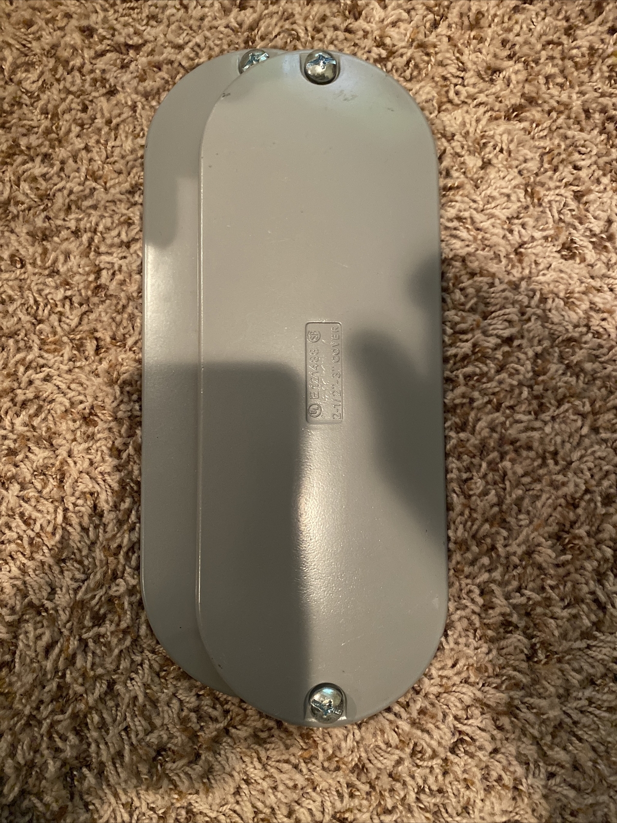 (Lot Of 2) 2 1/2″ To 3” Die Cast Aluminum Conduit body Cover E121488