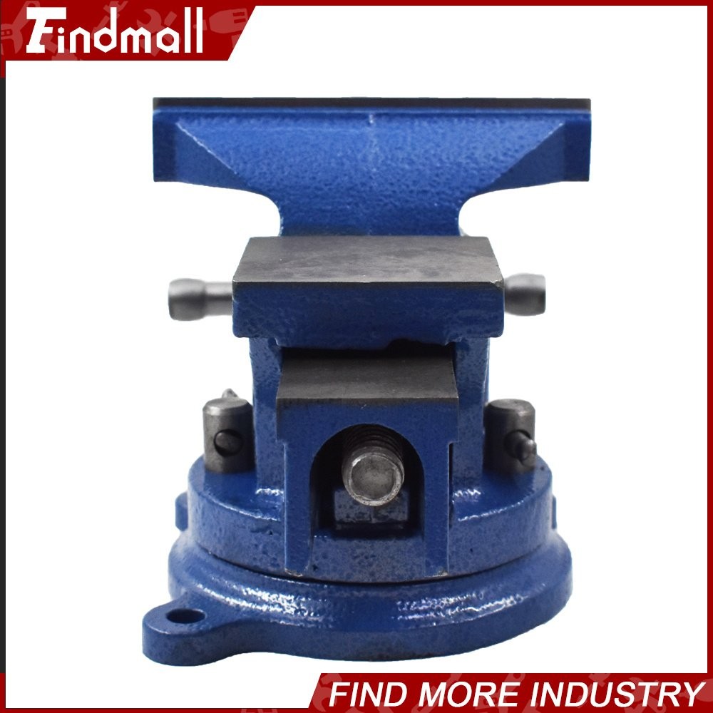 Findmall 6″ Heavy Duty Bench Vise with Anvil Swivel Table Top Clamp Locking Base